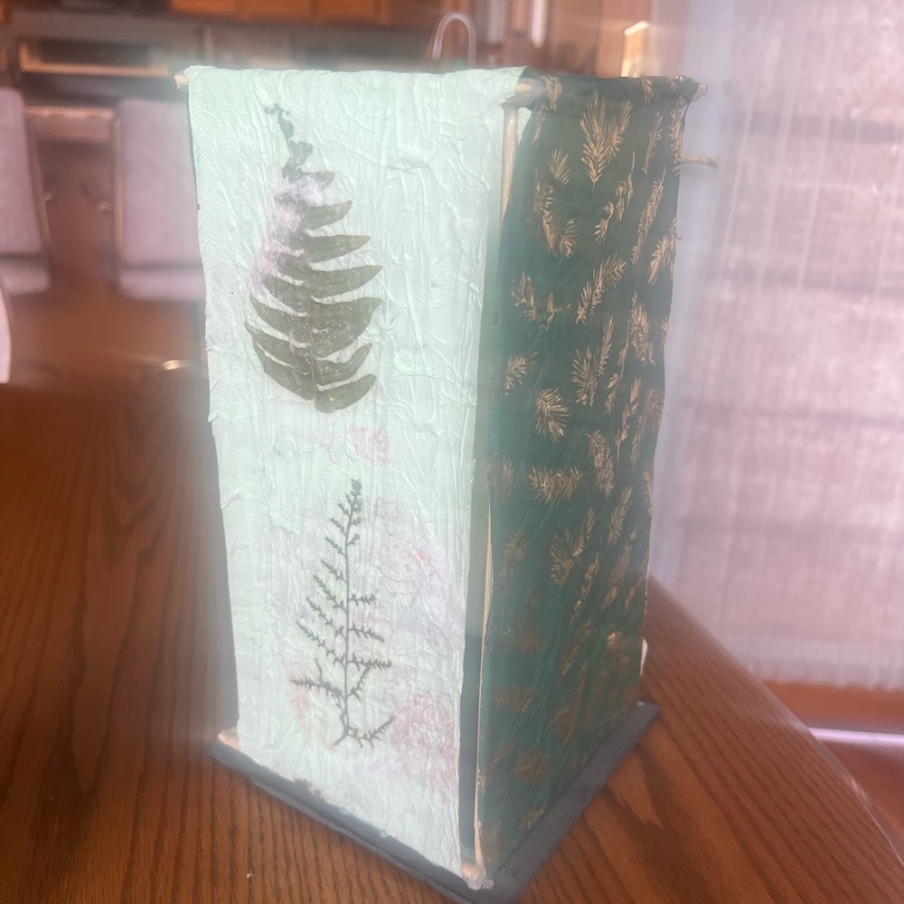 Decorative Fern Lantern. 🏮 handmade lantern use with battery powered tea lite